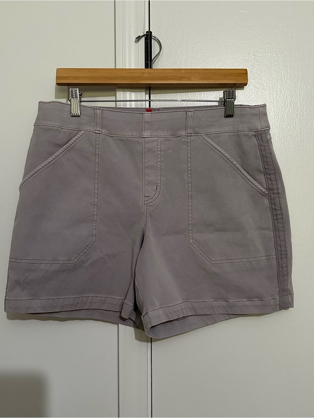 SPANX Light Gray Pull On Shorts